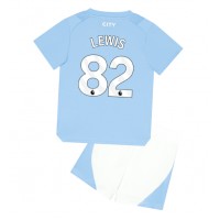 Stroje piłkarskie Manchester City Rico Lewis #82 Koszulka Podstawowej dla dzieci 2023-24 Krótki Rękaw (+ szorty)